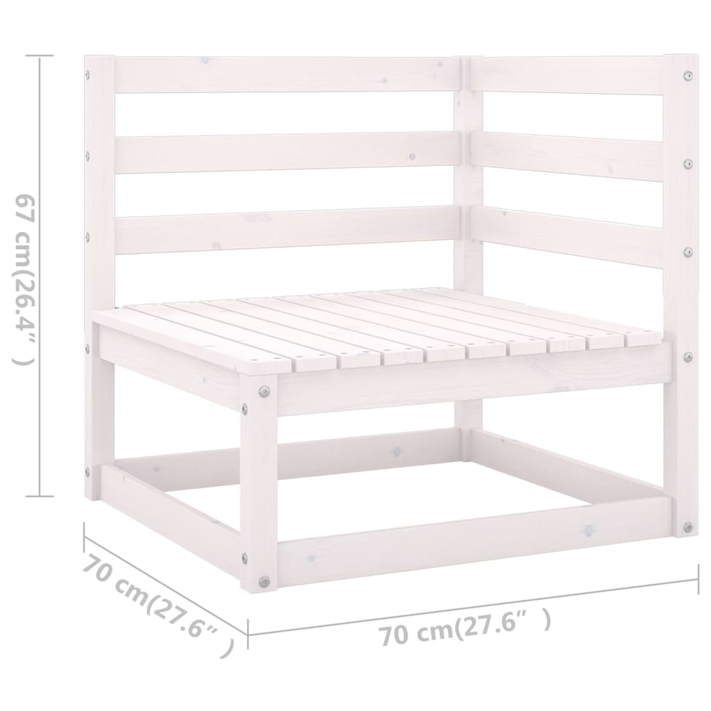 Hagesofagruppe med puter 4 deler heltre furu