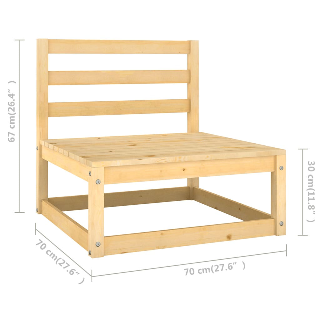 Hagesofagruppe med puter 5 deler heltre furu