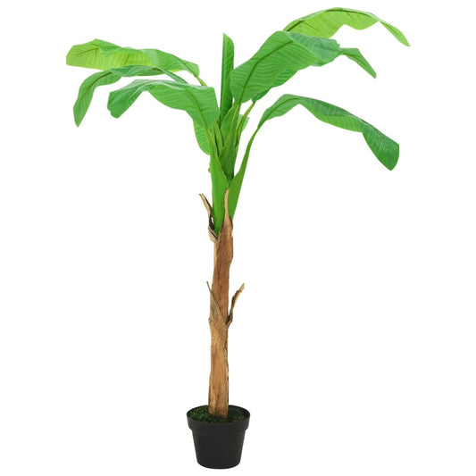 Kunstig banantre med potte 180 cm grønn