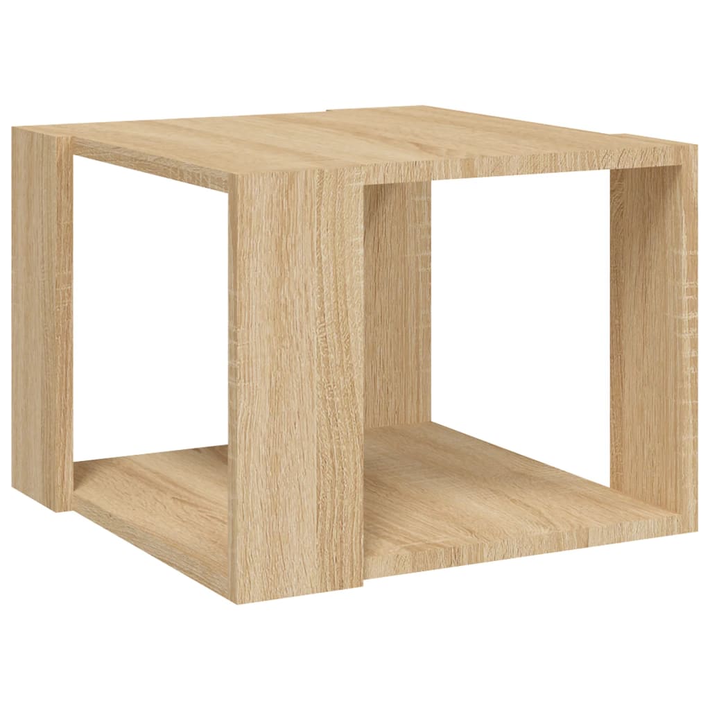 Salongbord sonoma eik 40x40x30 cm konstruert tre