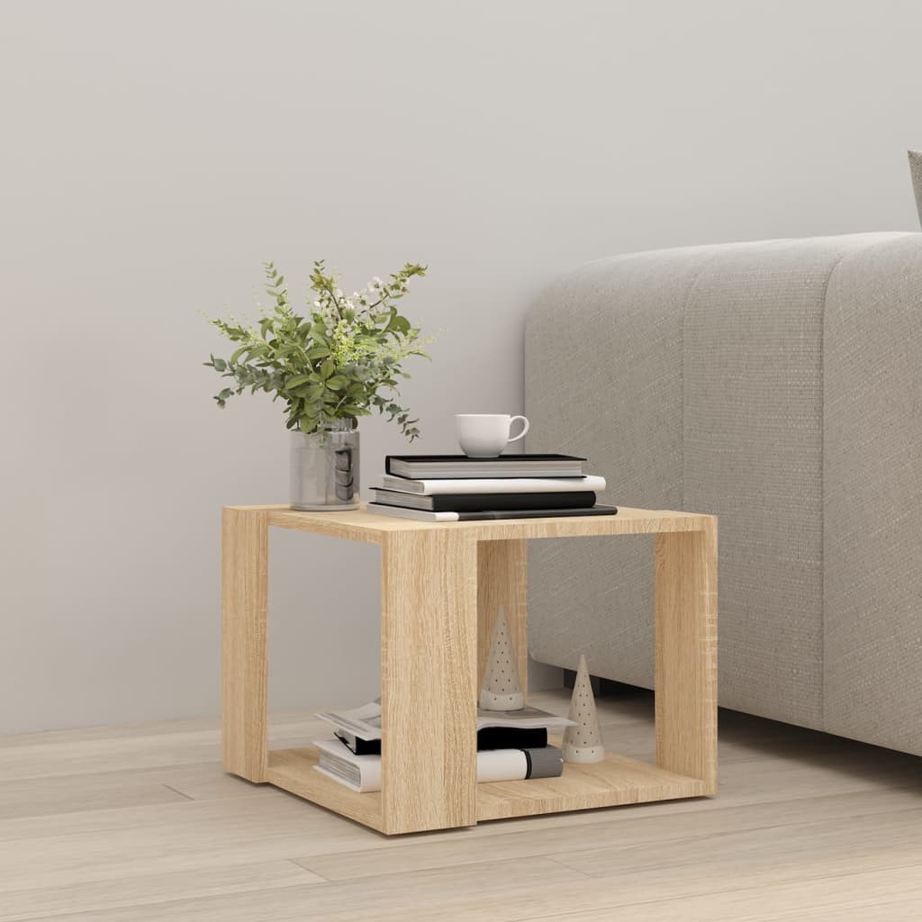 Salongbord sonoma eik 40x40x30 cm konstruert tre