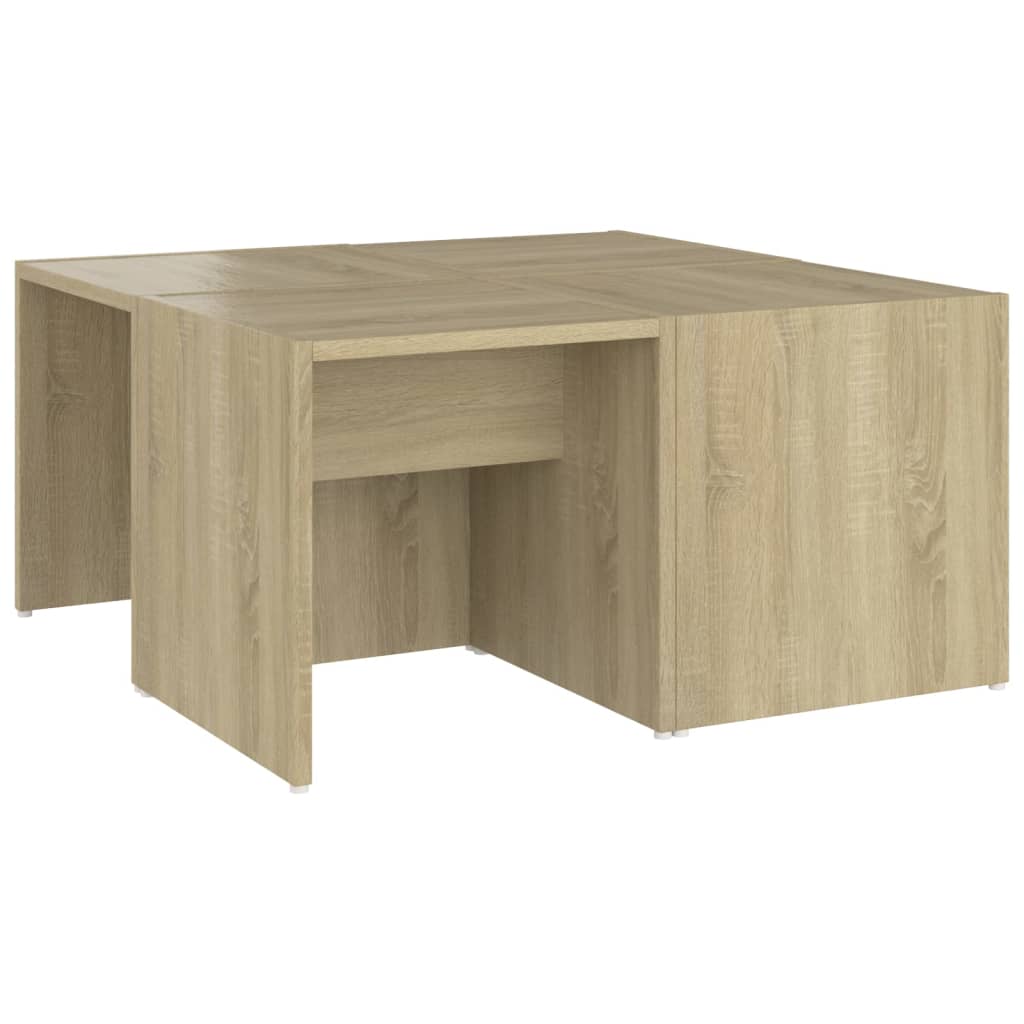 Salongbord 4 stk sonoma eik 33x33x33 cm konstruert tre