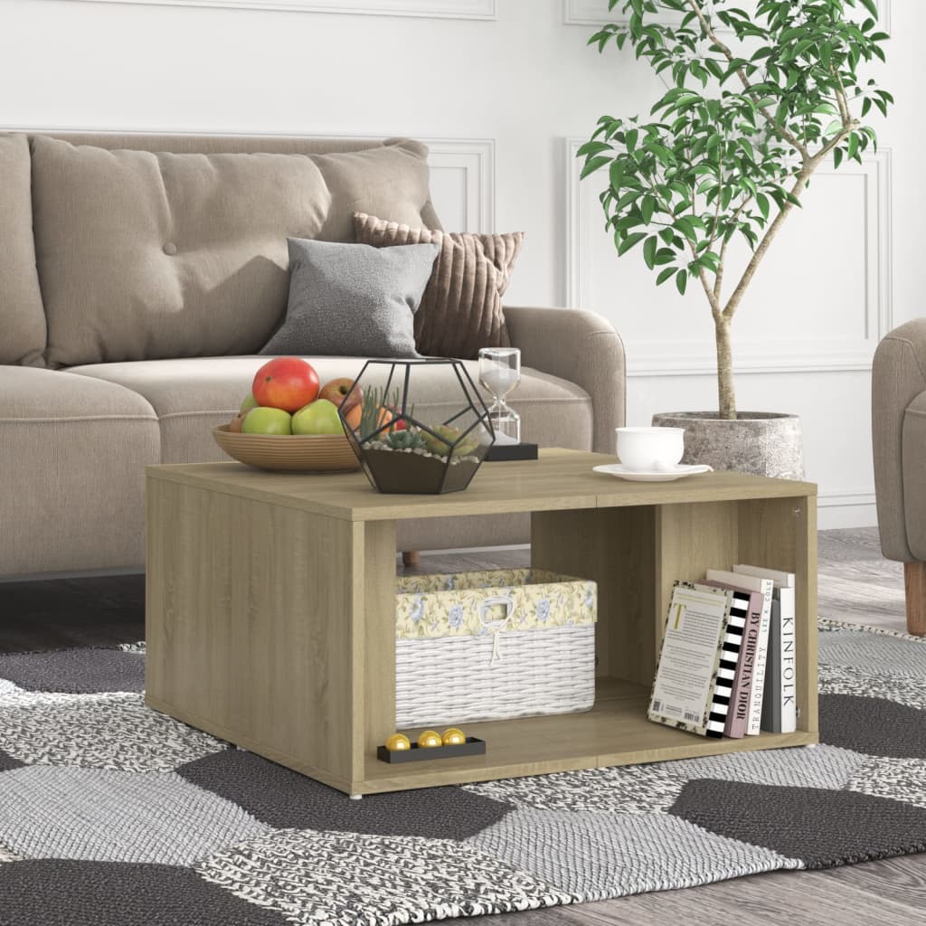 Salongbord 4 stk sonoma eik 33x33x33 cm konstruert tre