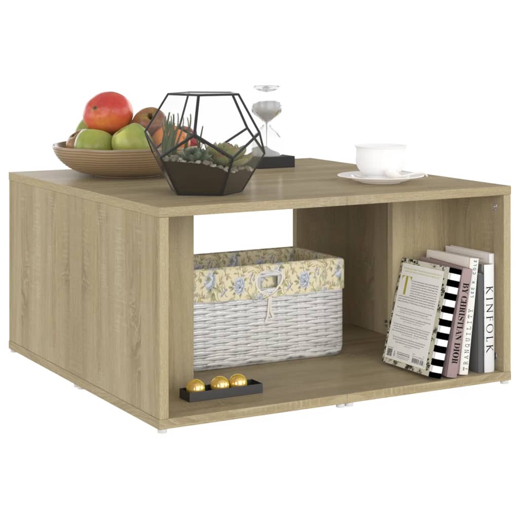 Salongbord 4 stk sonoma eik 33x33x33 cm konstruert tre