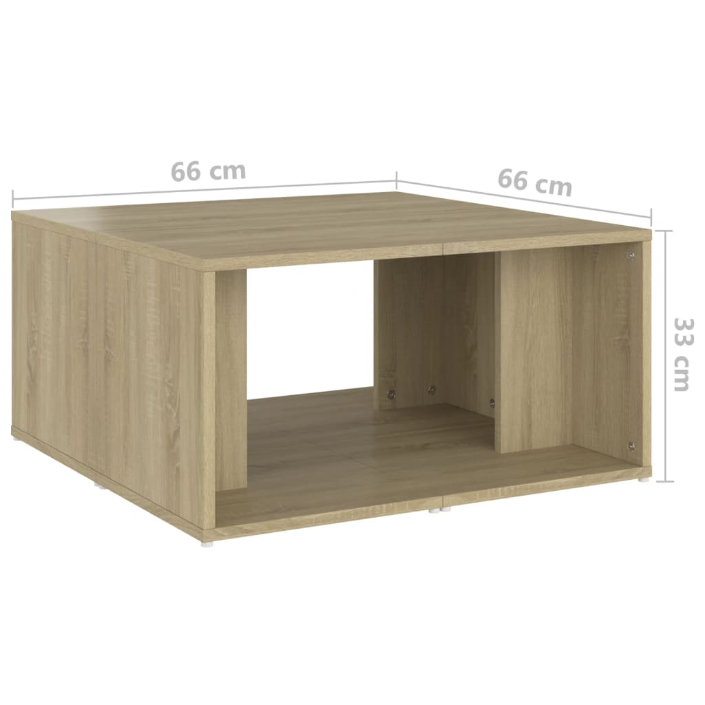 Salongbord 4 stk sonoma eik 33x33x33 cm konstruert tre