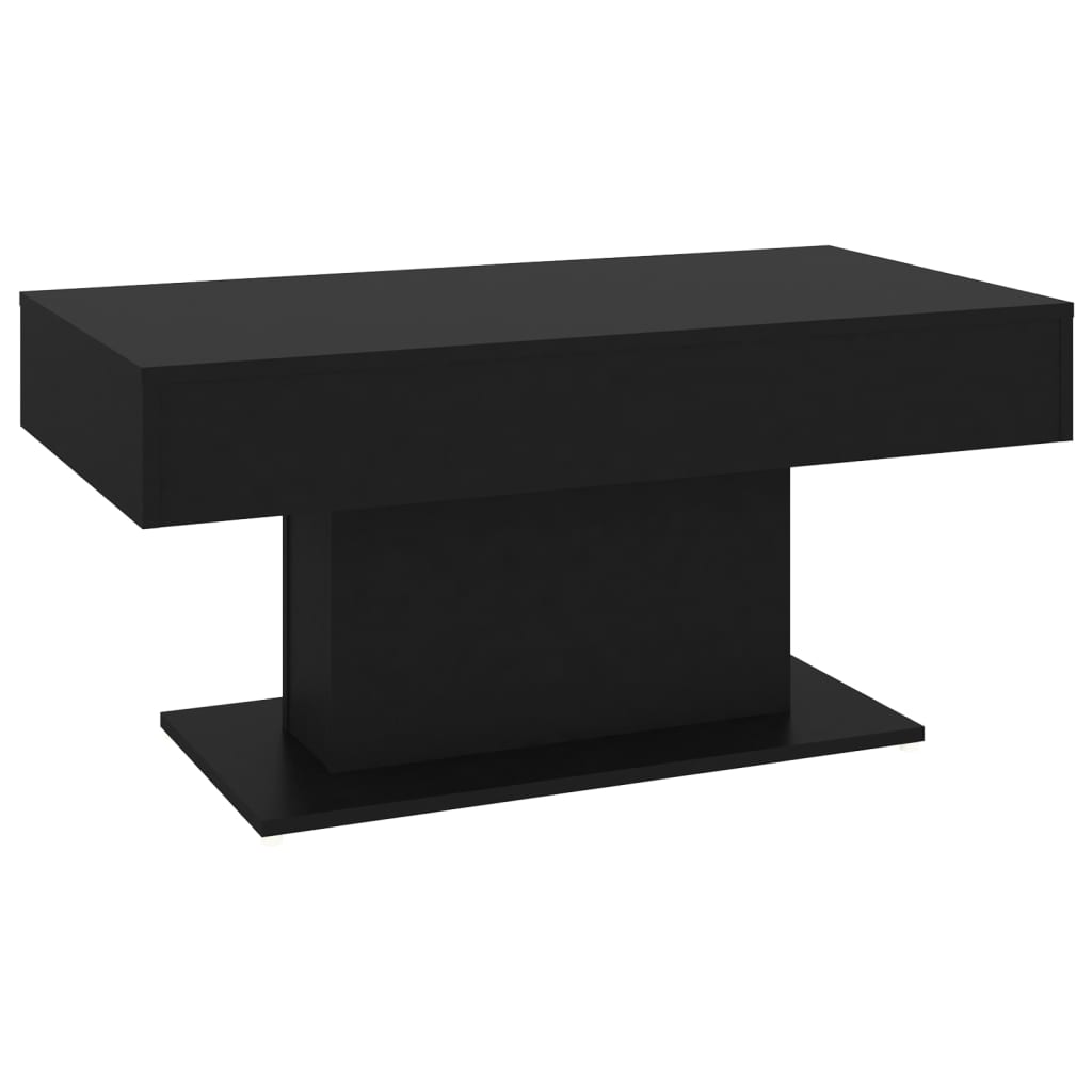 Salongbord svart 96x50x45 cm konstruert tre