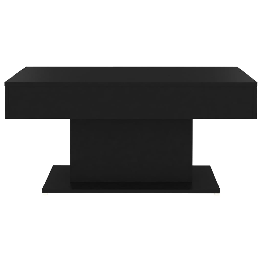 Salongbord svart 96x50x45 cm konstruert tre