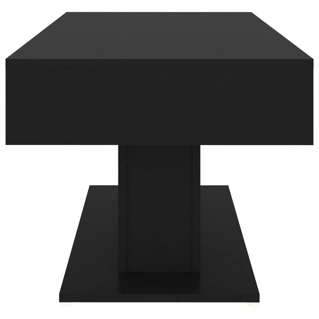 Salongbord svart 96x50x45 cm konstruert tre