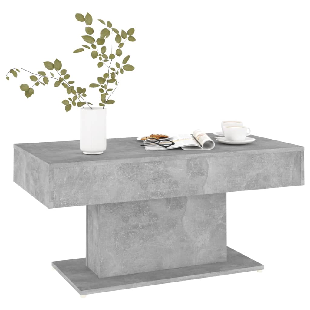Salongbord betonggrå 96x50x45 cm konstruert tre