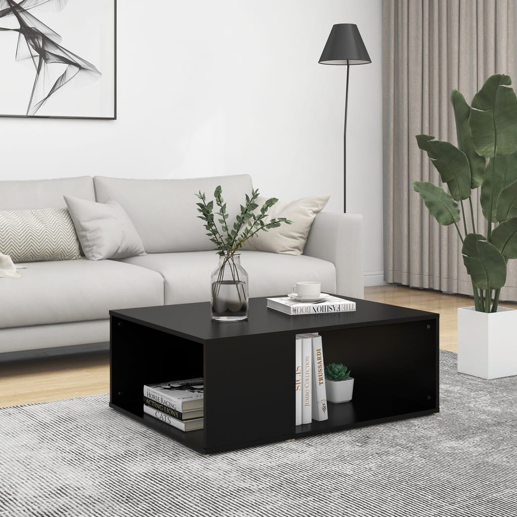 Salongbord svart 90x67x33 cm konstruert tre