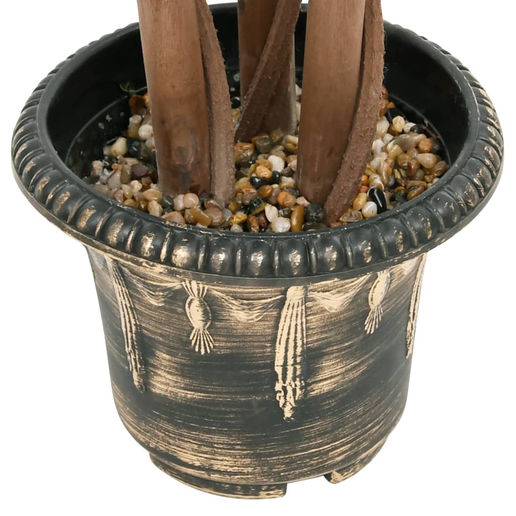 Kunstig buksbomplante med potte ballformet 119 cm grønn