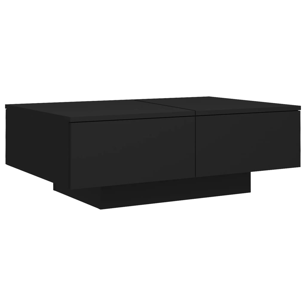 Salongbord svart 90x60x31 cm konstruert tre