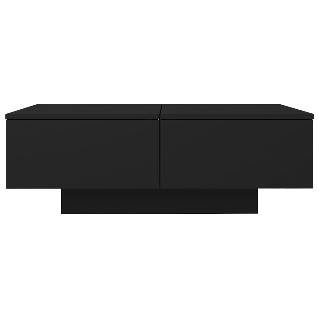 Salongbord svart 90x60x31 cm konstruert tre