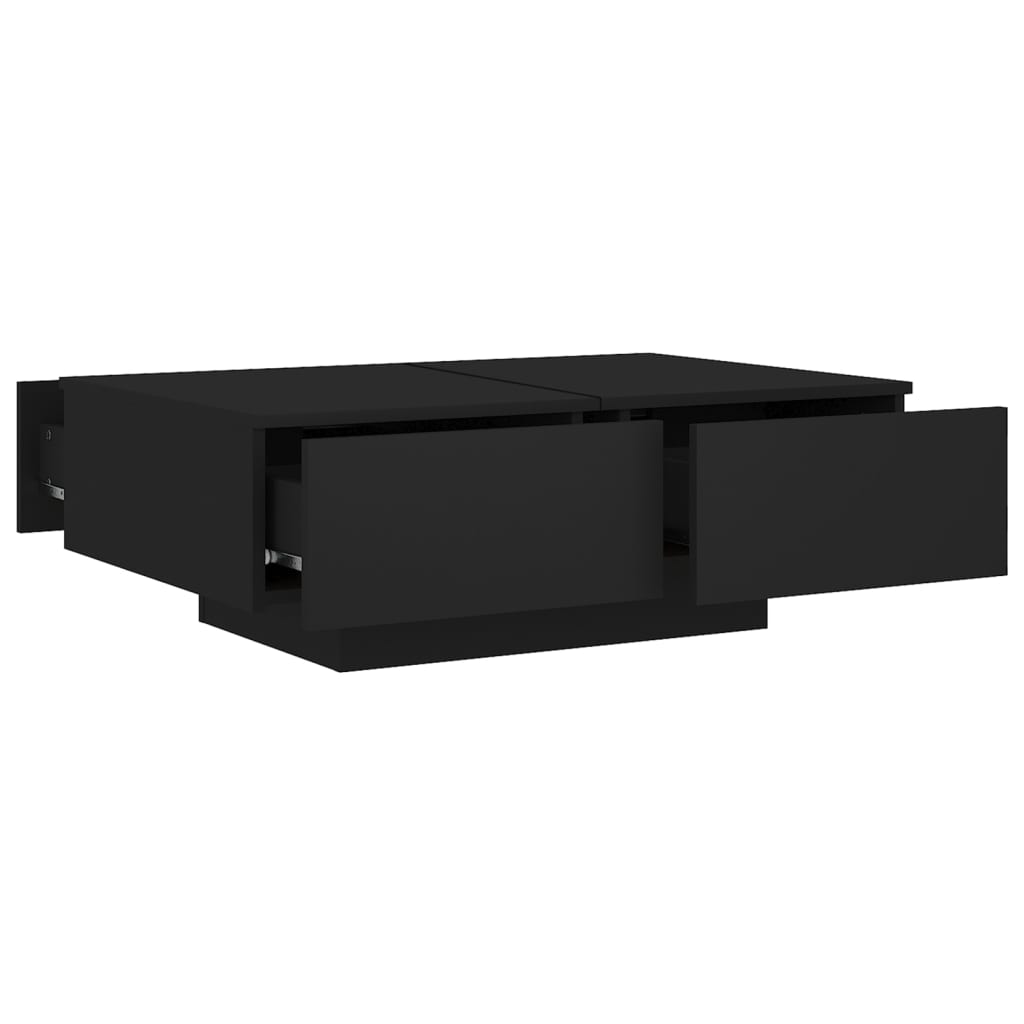 Salongbord svart 90x60x31 cm konstruert tre