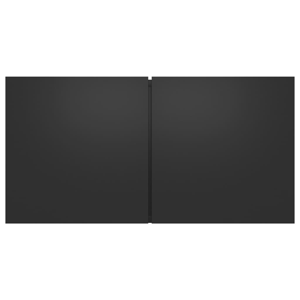 Hengende TV-benk svart 60x30x30 cm