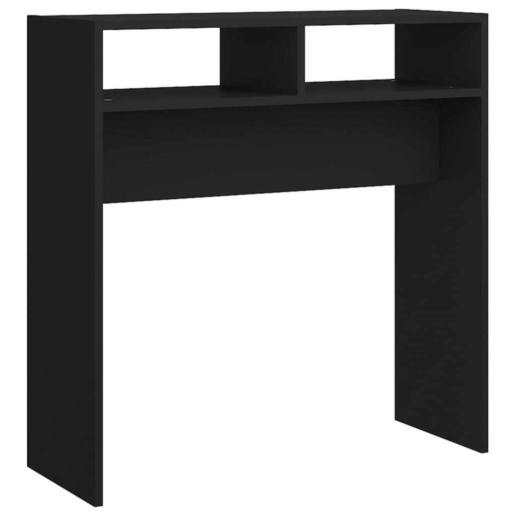 Konsollbord svart 78x30x80 cm konstruert tre