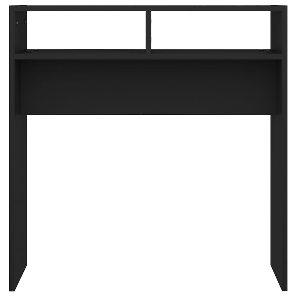 Konsollbord svart 78x30x80 cm konstruert tre