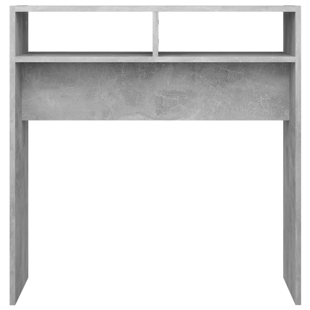Konsollbord betonggrå 78x30x80 cm konstruert tre