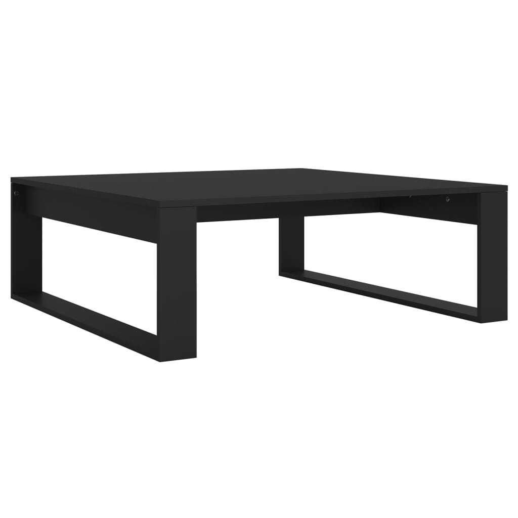 Salongbord svart 100x100x35 cm konstruert tre
