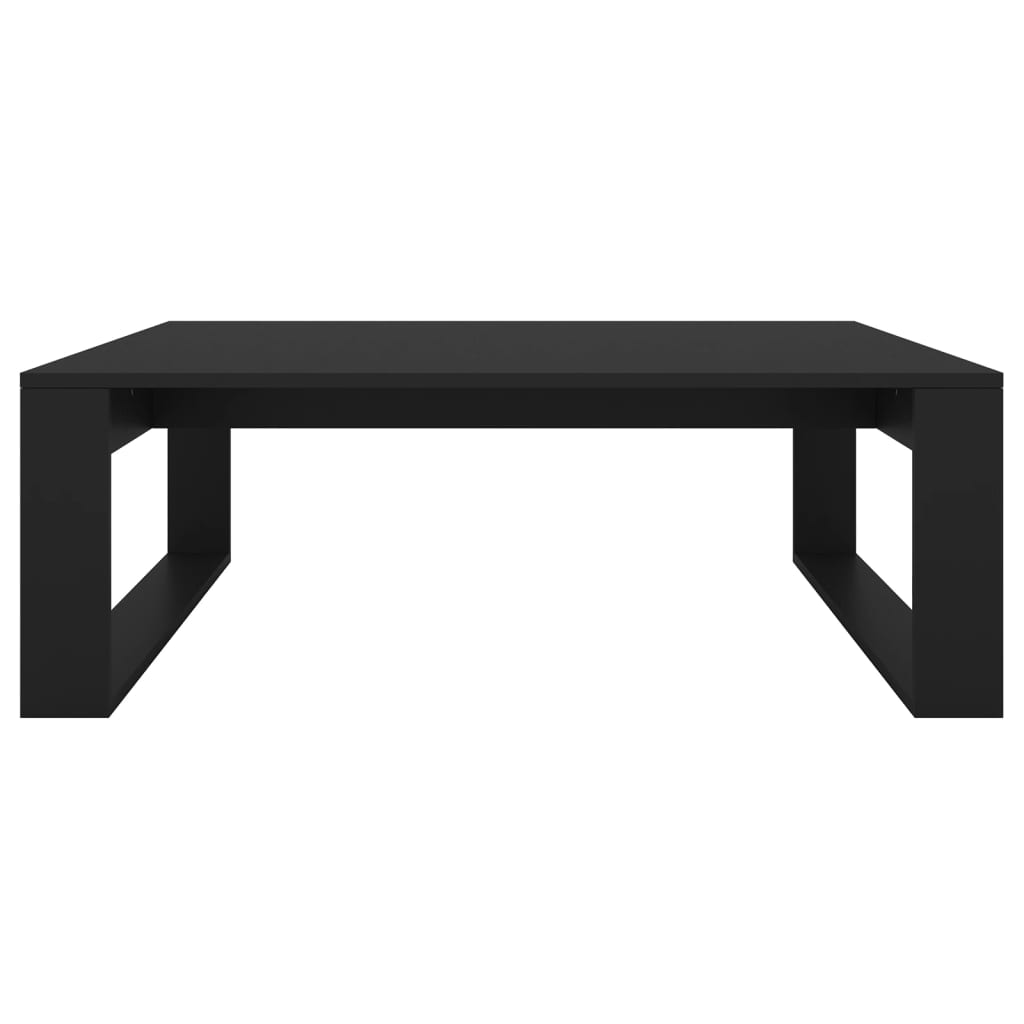 Salongbord svart 100x100x35 cm konstruert tre