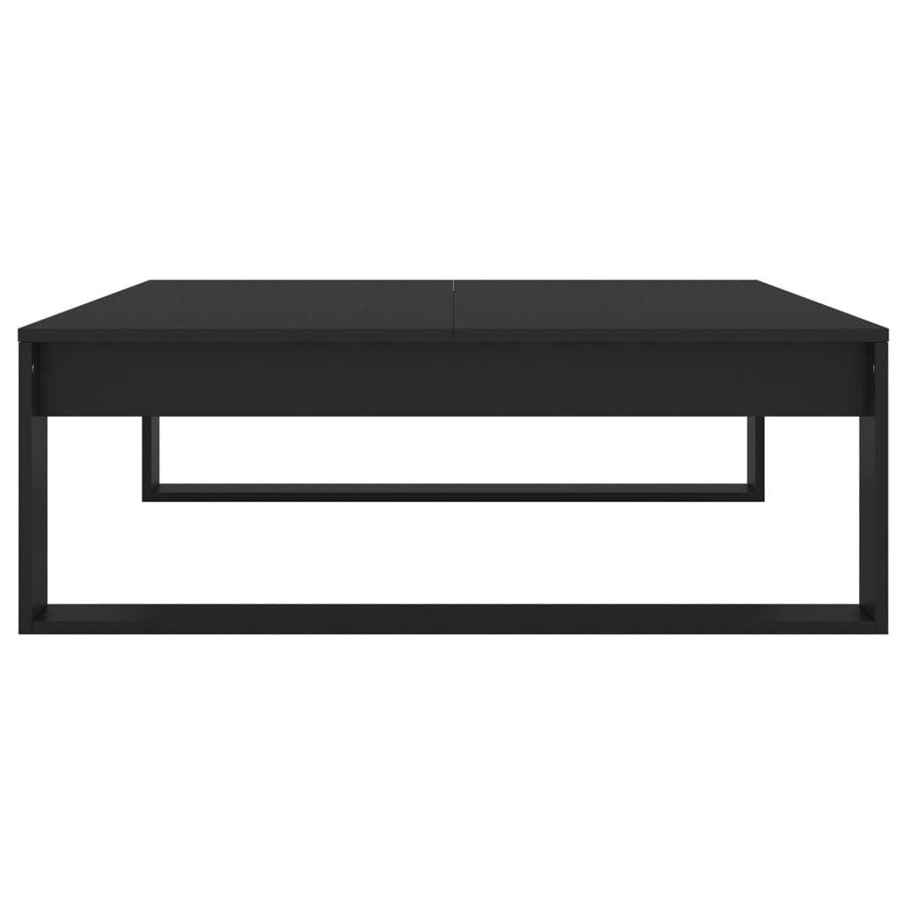 Salongbord svart 100x100x35 cm konstruert tre