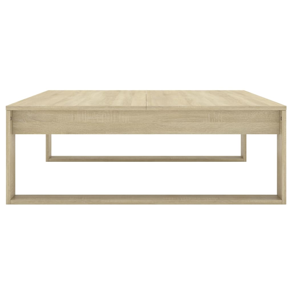 Salongbord sonoma eik 100x100x35 cm konstruert tre