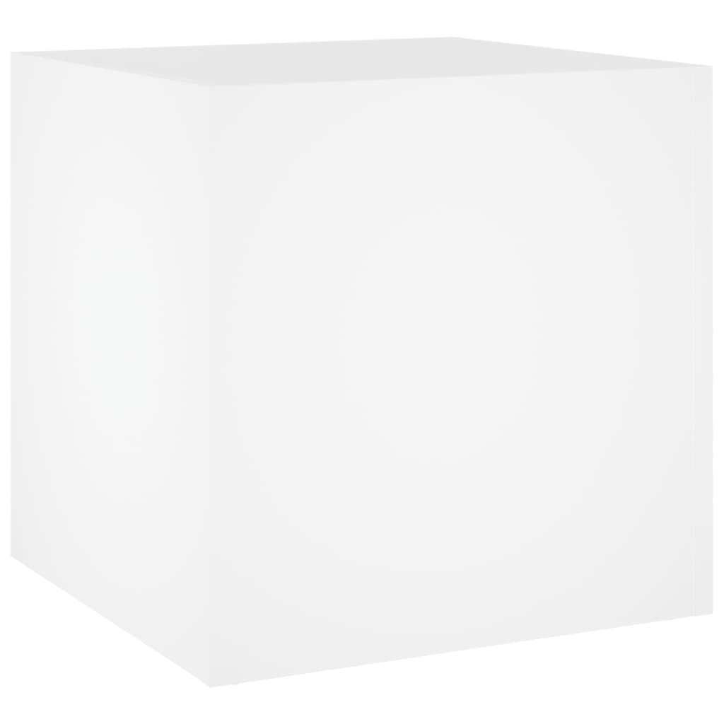 Plantekasse hvit 40x40x40 cm konstruert tre