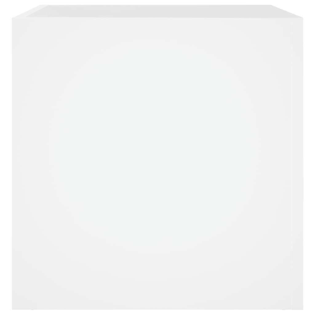 Plantekasse hvit 40x40x40 cm konstruert tre