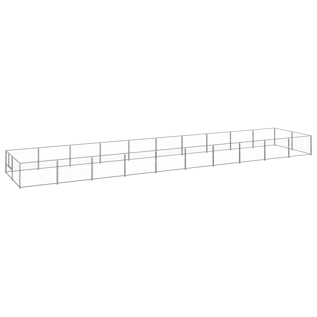 Hundegård sølv 20 m² stål