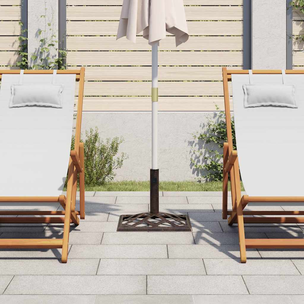 Parasollbase bronse 44x44x31 cm støpejern
