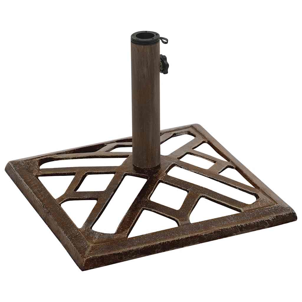Parasollbase bronse 44x44x31 cm støpejern