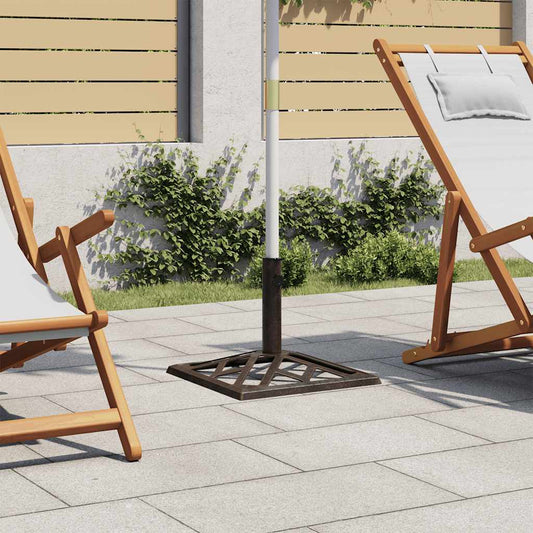 Parasollbase bronse 44x44x31 cm støpejern