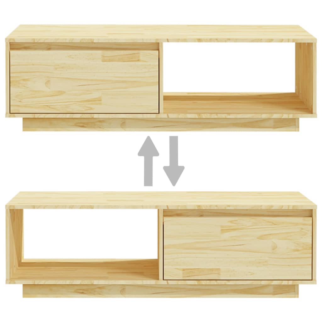Salongbord 110x50x33,5 cm heltre furu