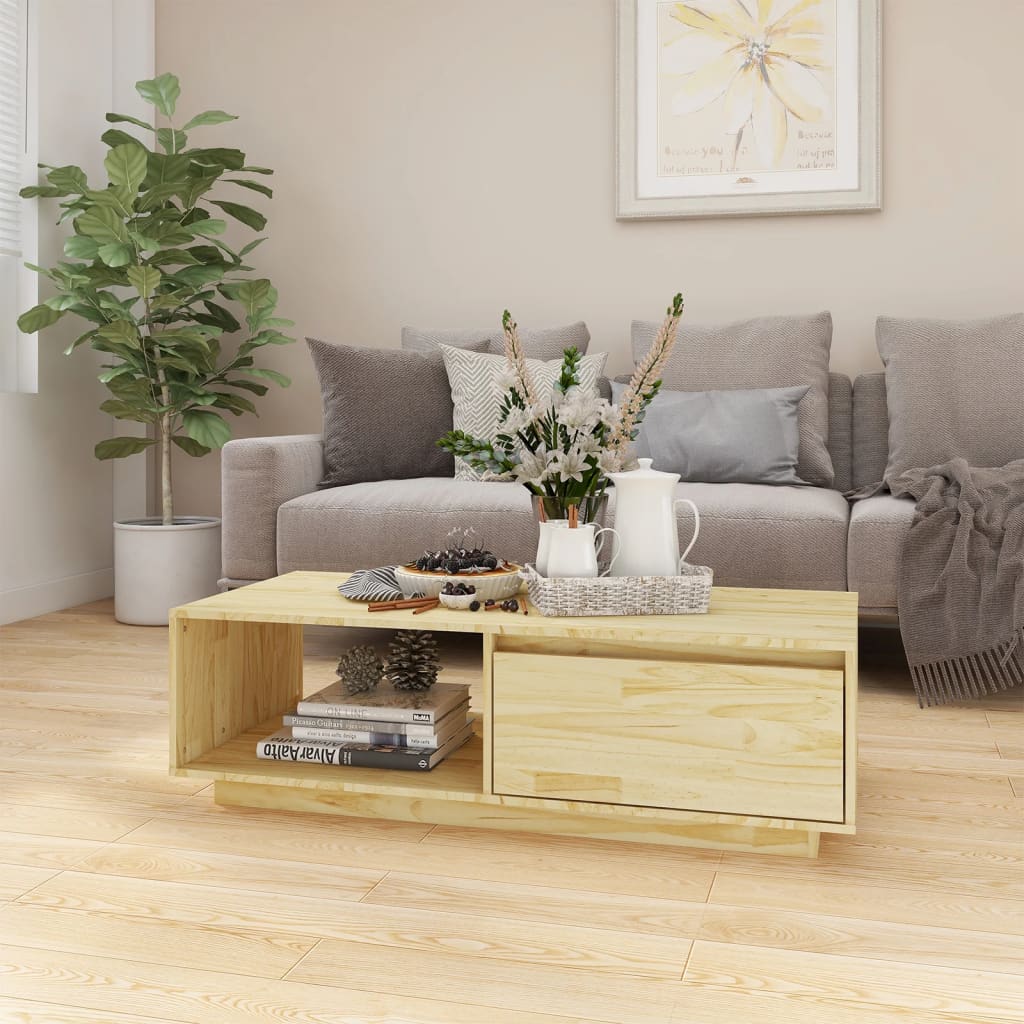 Salongbord 110x50x33,5 cm heltre furu