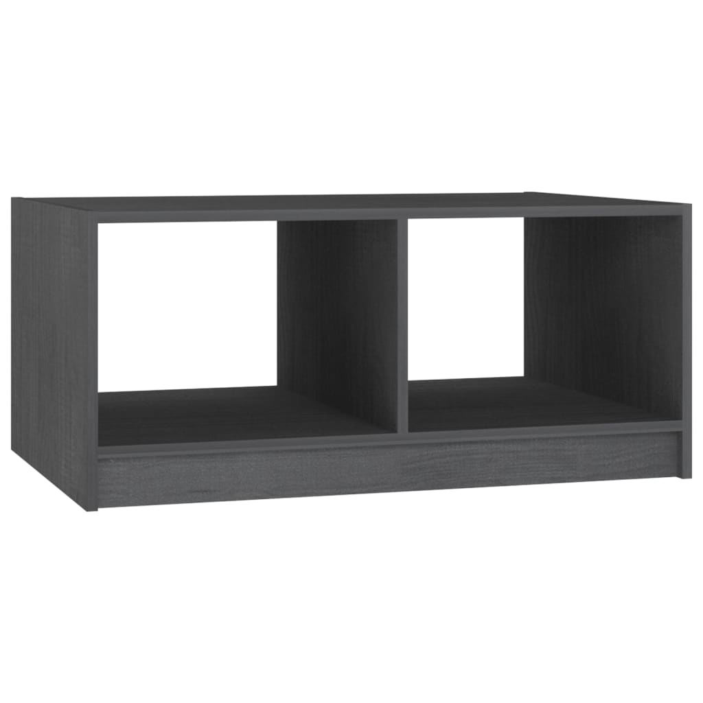 Salongbord 75x50x33,5 cm heltre furu grå