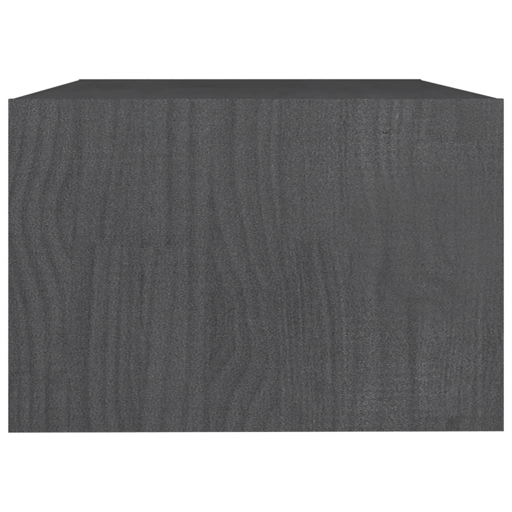 Salongbord 75x50x33,5 cm heltre furu grå