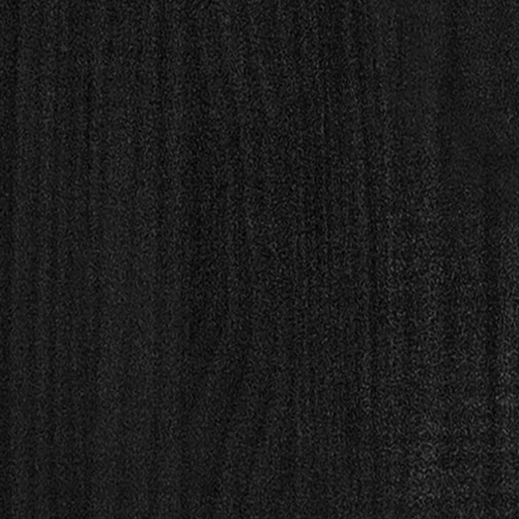 Salongbord 75x50x33,5 cm heltre furu svart
