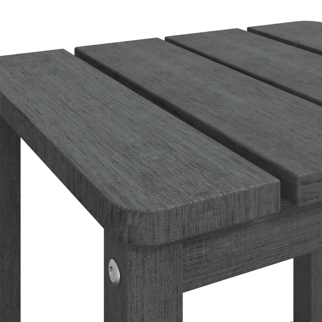 Adirondack hagebord antrasitt 38x38x46 cm HDPE