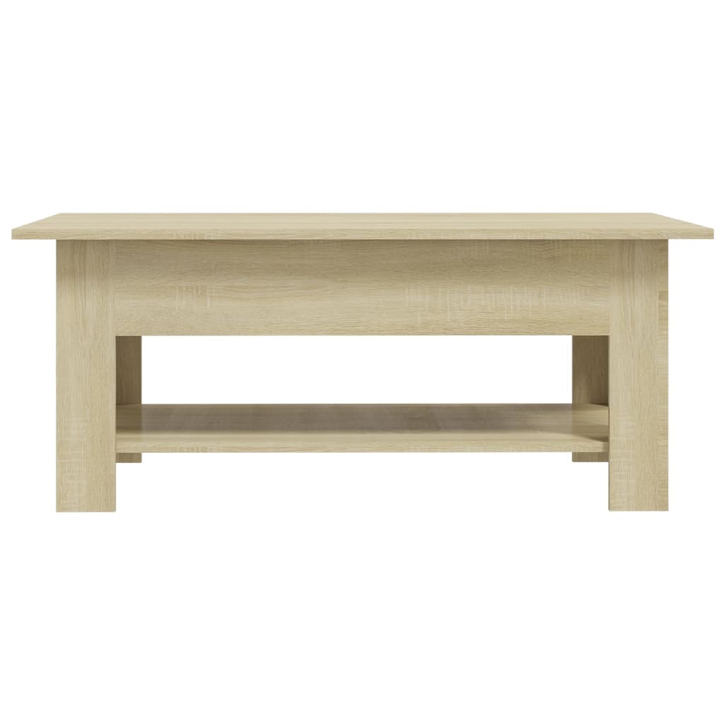 Salongbord sonoma eik 102x55x42 cm konstruert tre