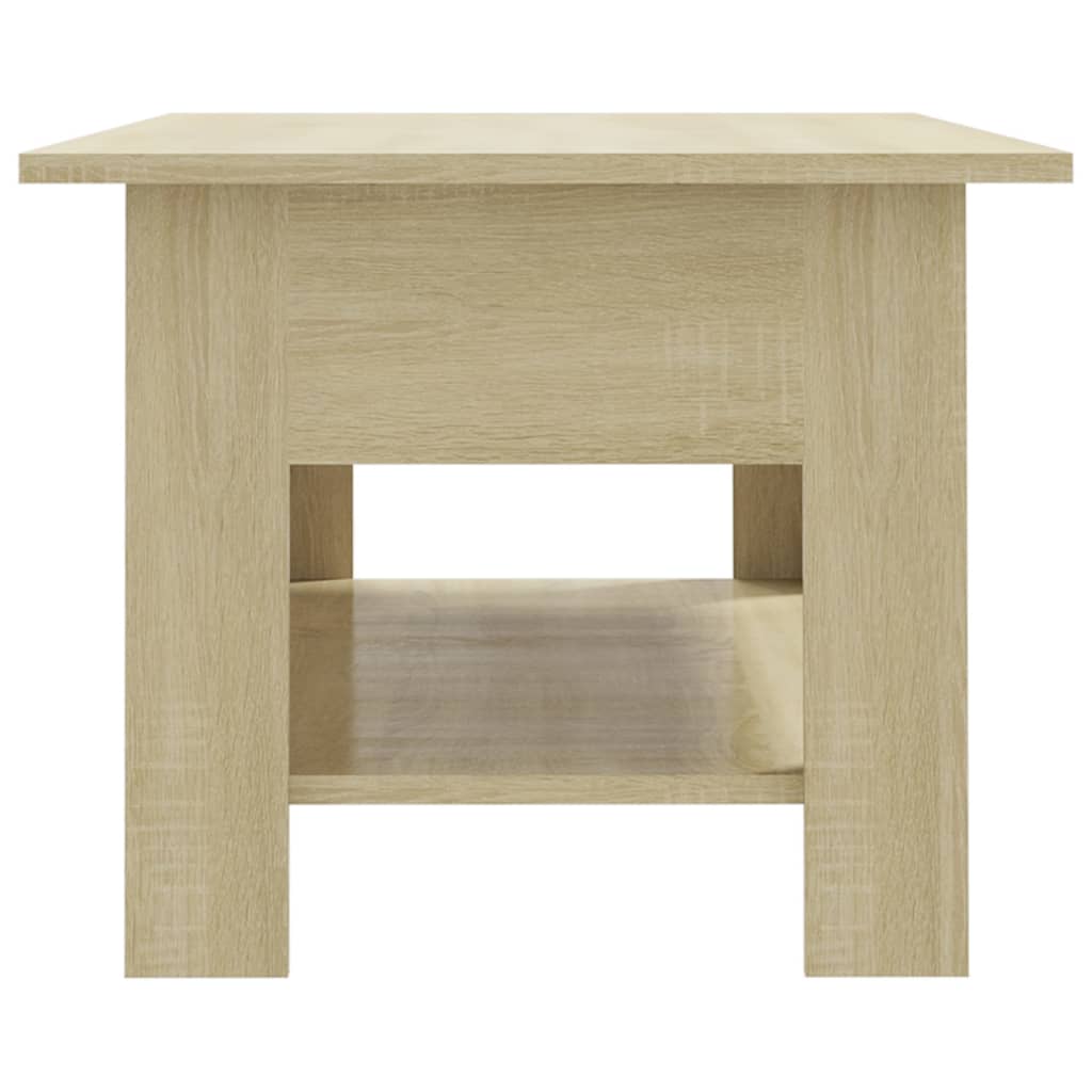 Salongbord sonoma eik 102x55x42 cm konstruert tre