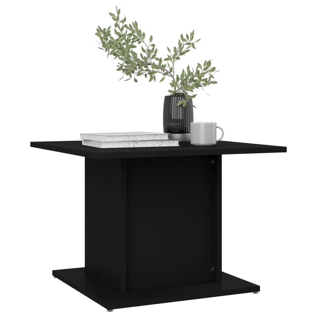 Salongbord svart 55,5x55,5x40 cm konstruert tre