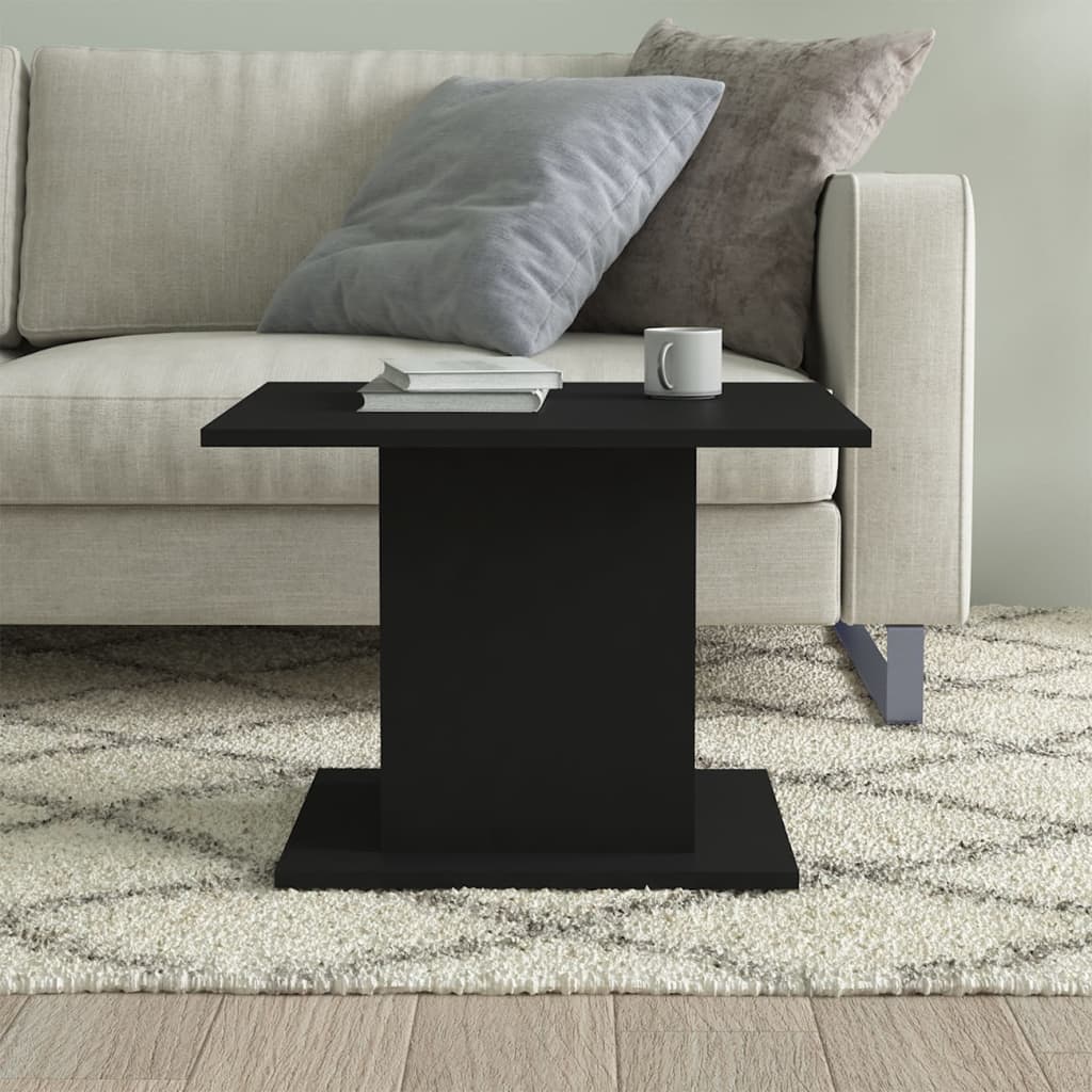Salongbord svart 55,5x55,5x40 cm konstruert tre