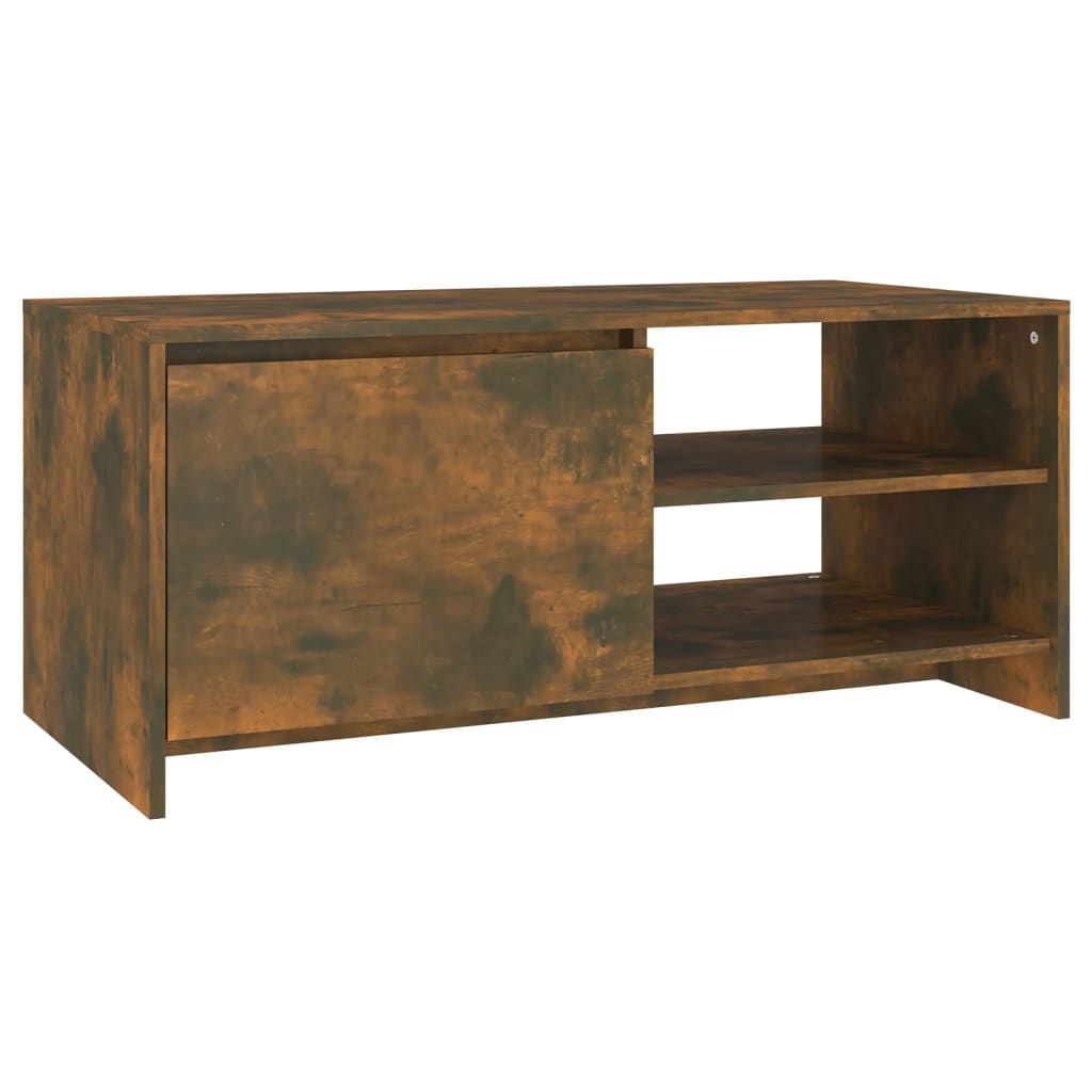 Salongbord røkt eik 102x50x45 cm konstruert tre