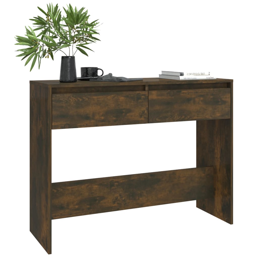 Konsollbord røkt eik 100x35x76,5 cm konstruert tre