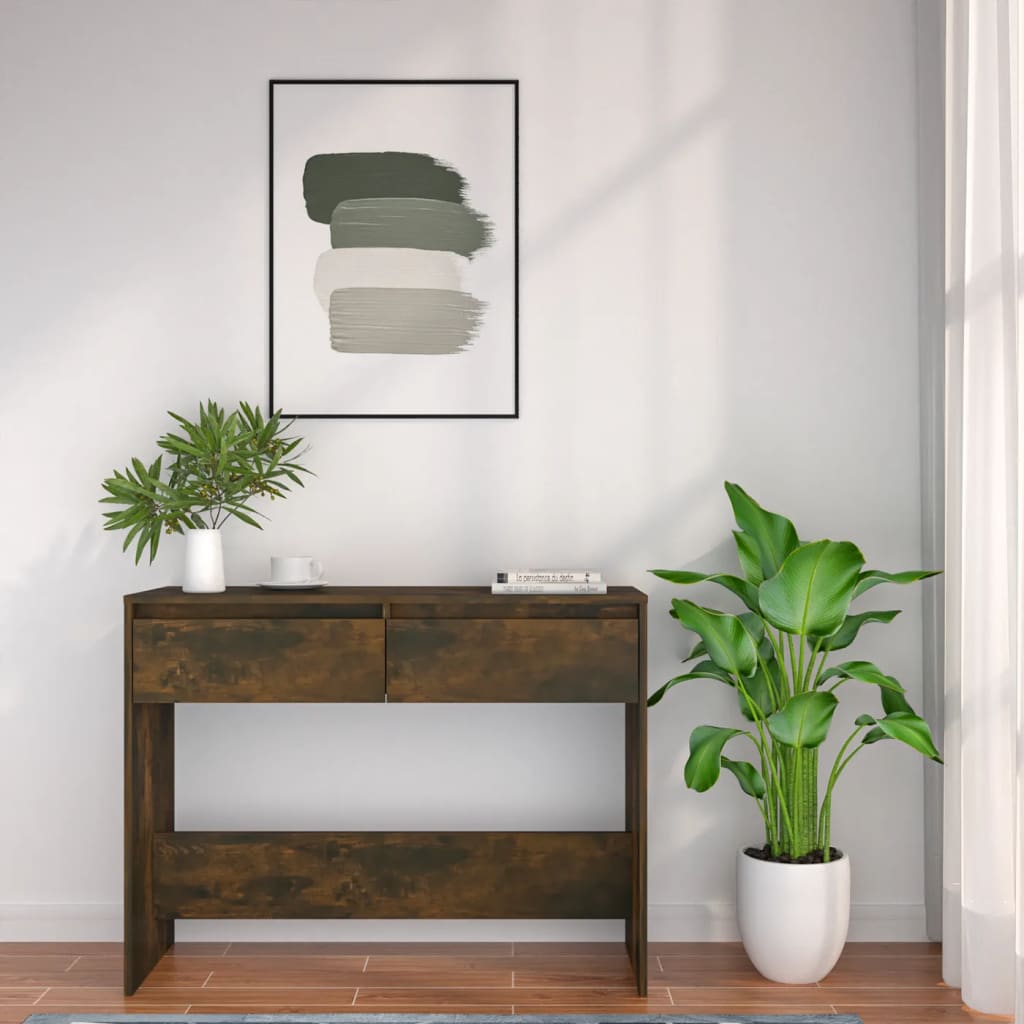 Konsollbord røkt eik 100x35x76,5 cm konstruert tre