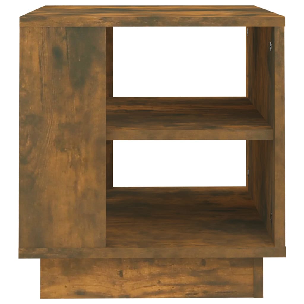 Salongbord røkt eik 40x40x43 cm konstruert tre