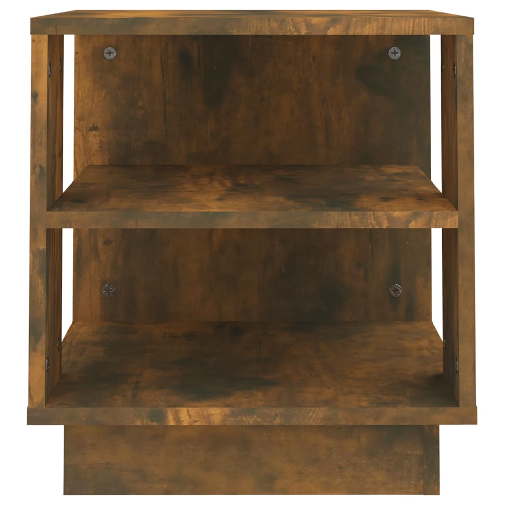 Salongbord røkt eik 40x40x43 cm konstruert tre