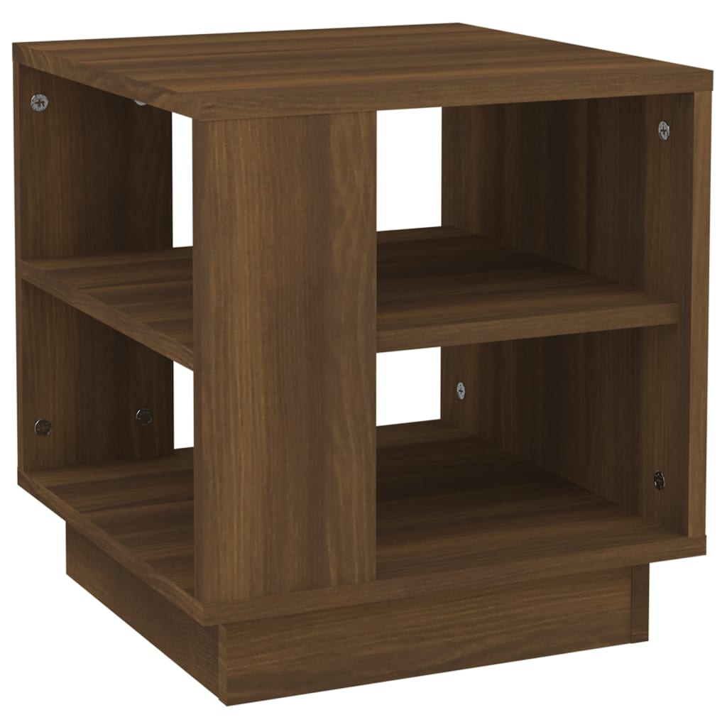Salongbord brun eik 40x40x43 cm konstruert tre