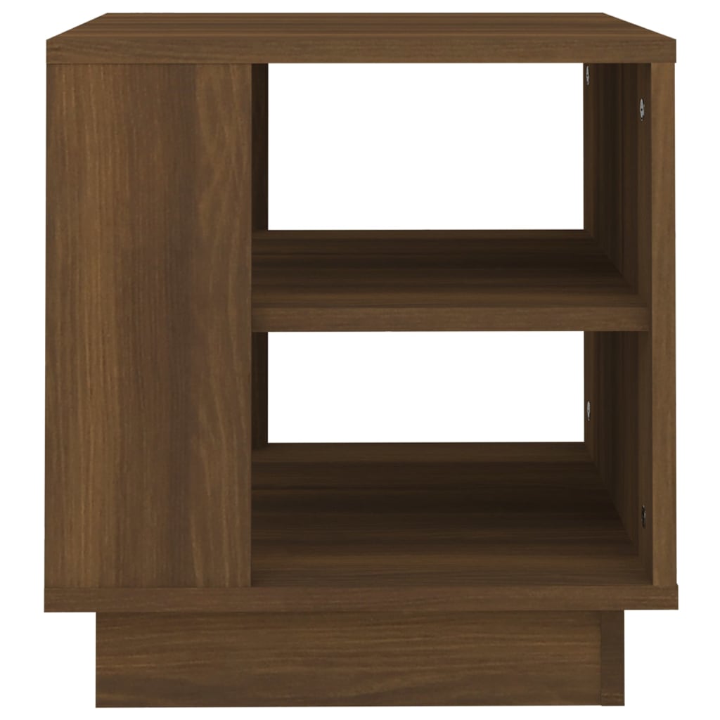 Salongbord brun eik 40x40x43 cm konstruert tre