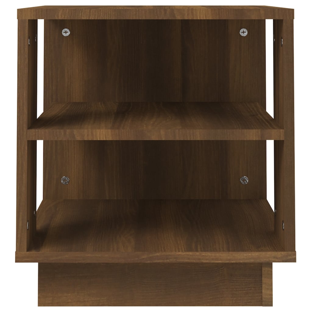 Salongbord brun eik 40x40x43 cm konstruert tre